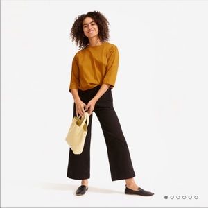 Everlane wide leg high rise pants